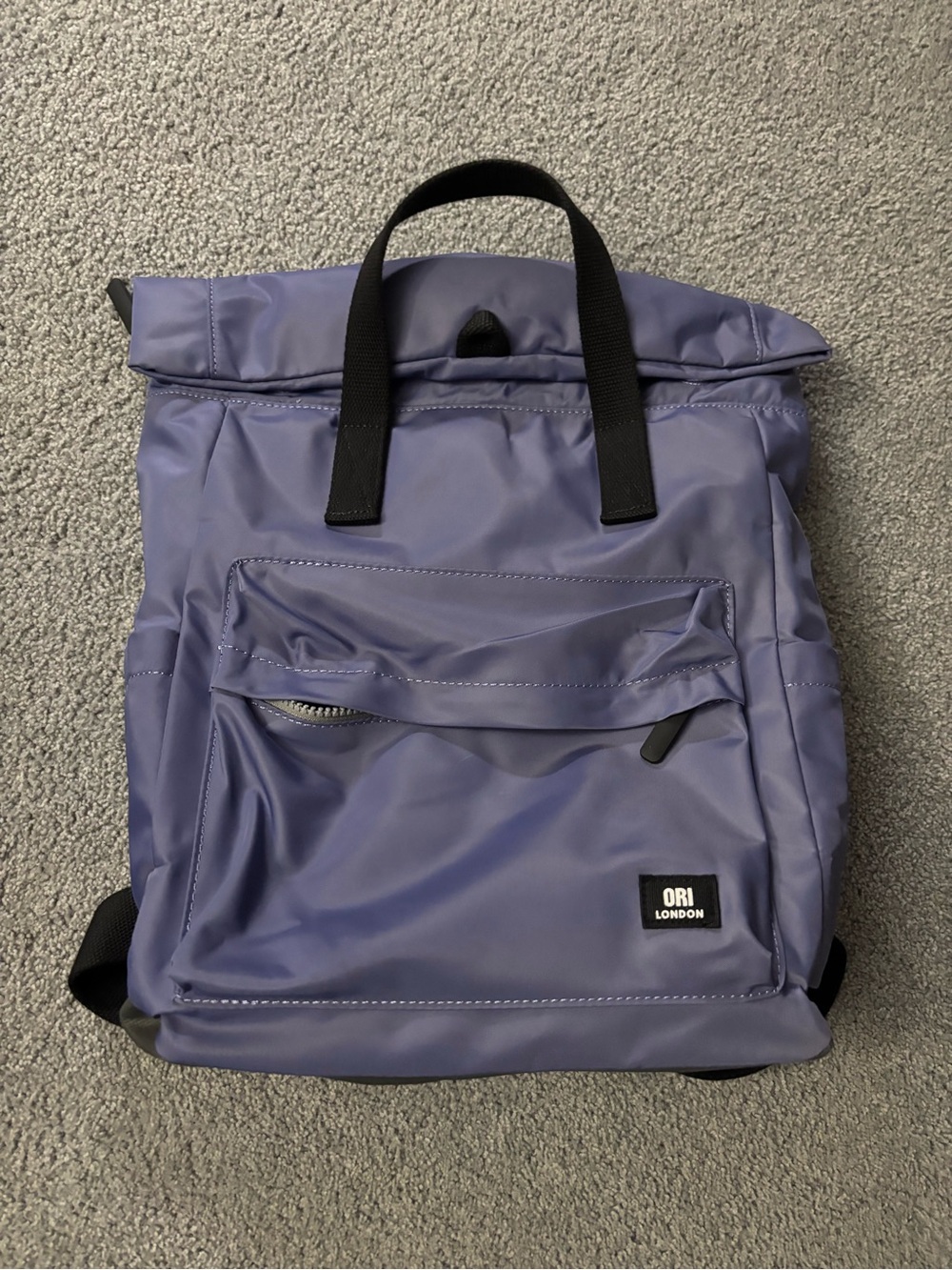 ORI London Women's Purple Roll-Top Backpack